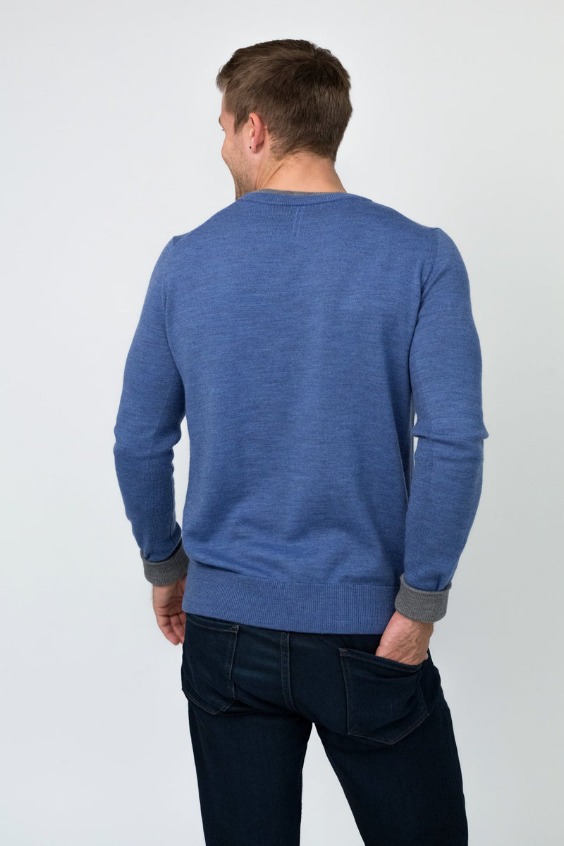 Merino Double Crewneck Sweater